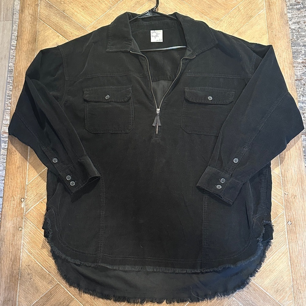 Aerie Black Button Down Shirt